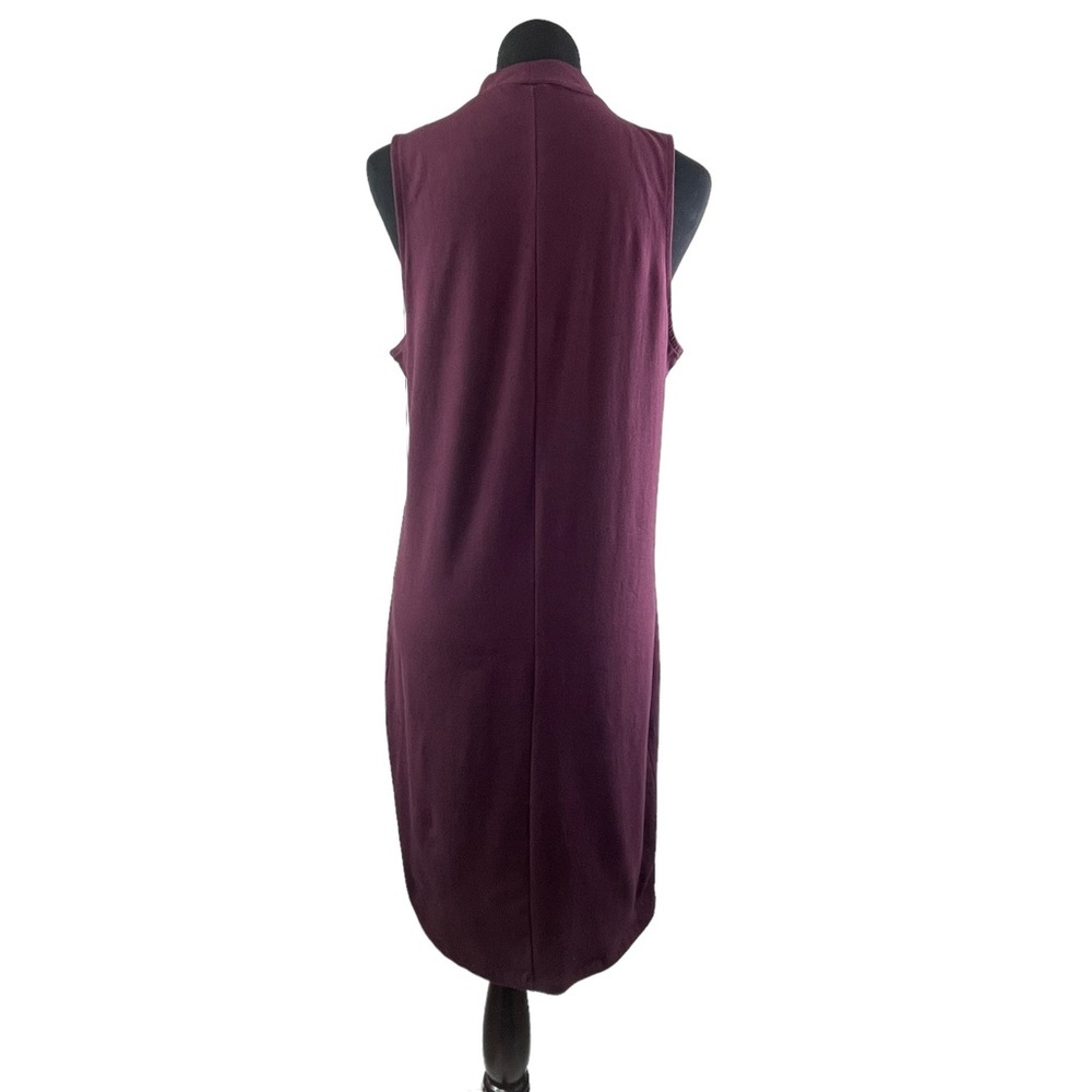 Torrid Mini Foxy Mock Neck Bodycon Dress Wine Color Women’s Size 1X (14-16) - Picture 8 of 11